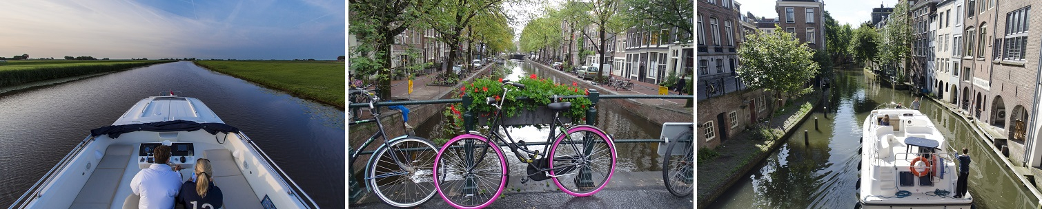 Kanalbåte i Nederland