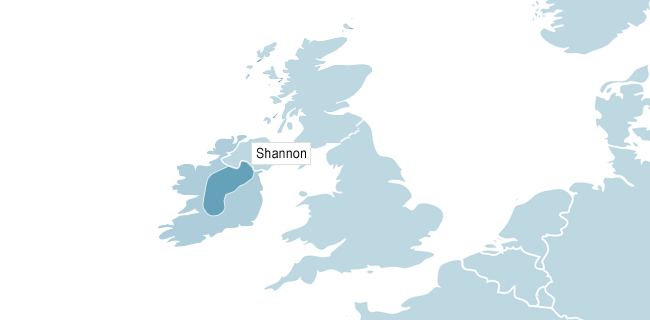 Kart over Shannon
